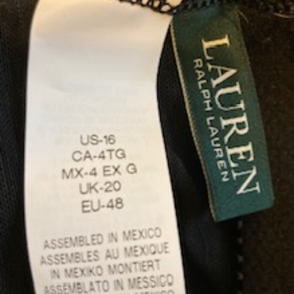 NWT Ralph Lauren One Piece Swimsuit Sz 16 - Picture 7 of 7